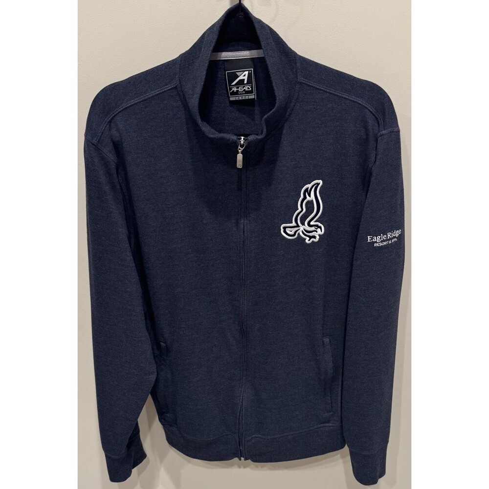 Eagle Ridge Golf Resort - Ahead Full Zip Pullover - Men's Size Large - Navy